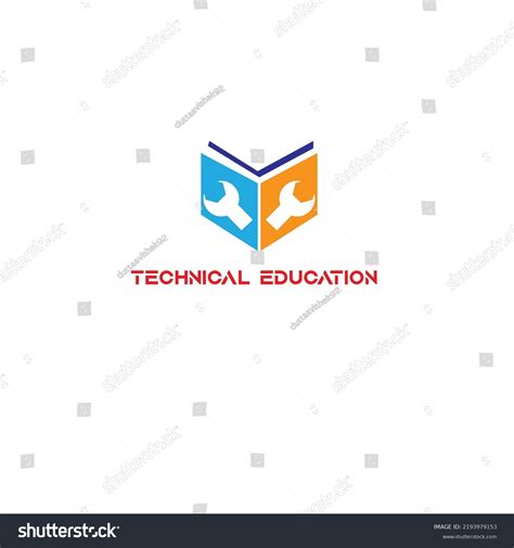 Technical Education Logo Minimalist Logo Stock Vector (Royalty Free ...