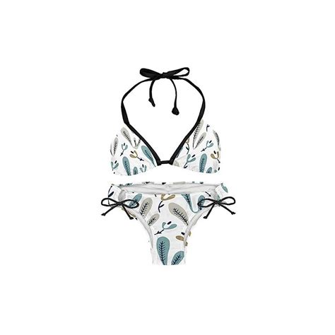 Suojapuku Bikini Da Donna Costume Da Bagno A Due Pezzi Pianta Modello Insiemi Del Bikini Delle