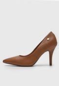 Scarpin Vizzano Bico Fino Nude Compre Agora Dafiti Brasil