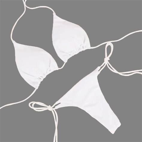 New Sexy Mini Bikini Shiny Women Brazilian G String Set Thong Swimwear Swimsuits Ebay