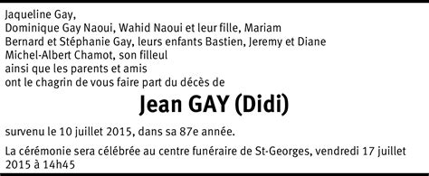 Jean Gay Hommages