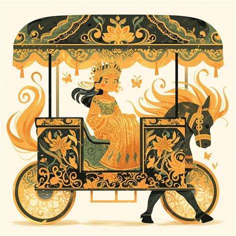 Filipino Kalesa Patterns With Traditional Carriage Designs Premium Ai