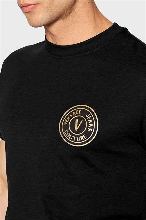 Versace 100 Pamuk Regular Fit Bisiklet Yaka Erkek T Shirt 73GAHT27