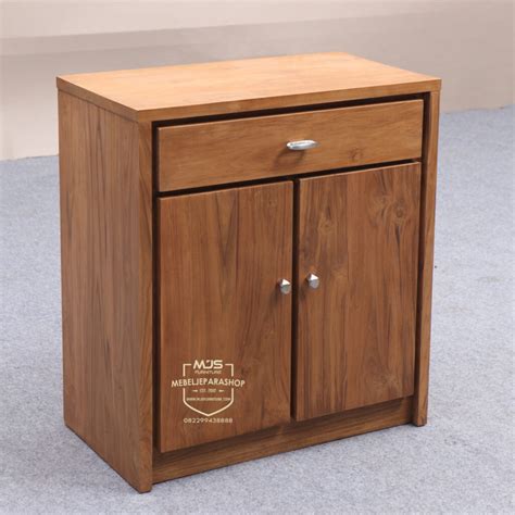 Cabinet Lemari Kecil Kayu Jati Minimalis Mjs Furniture Jepara