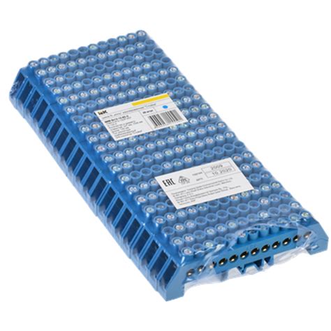 Шина нулевая в комб. DIN-изол. "Стойка" ШНИ-8х12-12-КС-С IEK YNN10-812 ...