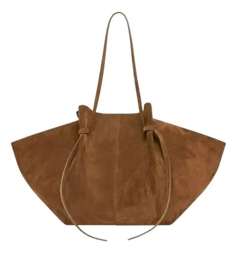 Bolsa De Camurça Marrom - Bolsa de ombro feminina em camurça · Design marrom grande luxuoso e ...