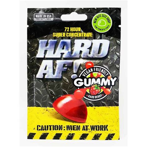 Hard AF Sex Gummies Strawberry Flavor With Tongkat Ali Arginine