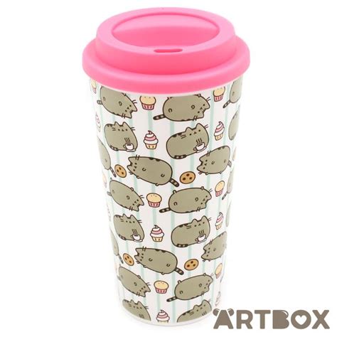 Buy Pusheen The Cat Coffee Cup Style Travel Mug At Artbox Cat Coffee