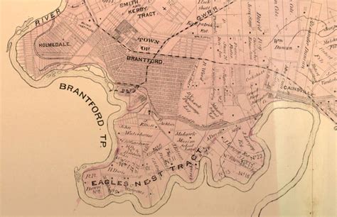 Brant County Map Undated Canadian Industrial Heritage Centre Cihc