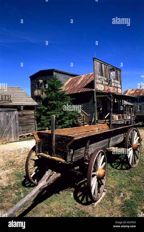Waggon In Old 1880s Ghost Town In Murdo South Dakota Used In Many