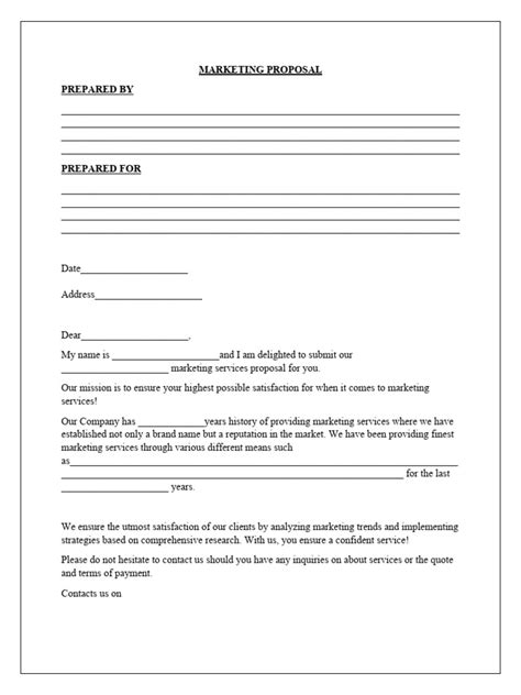 Marketing Proposal Template | PDF | Human Communication | Business