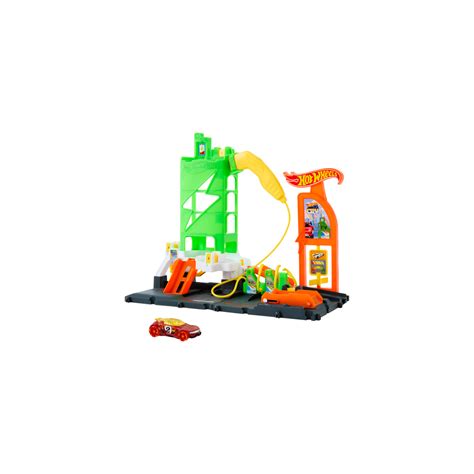 Statie De Alimentare Auto Cu Masina Inclusa Hot Wheels HTN Noriel