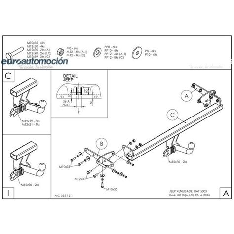 Enganche De Remolque Extra Ble Horizontal Galvanizado Para Jeep Compass