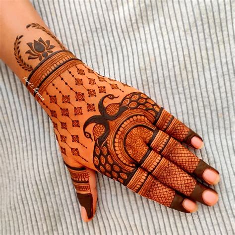 peacock mehndi designs simple stylish mehndi designs