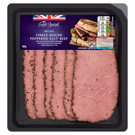 Asda Extra Special British Finely Sliced Peppered Salt Beef G