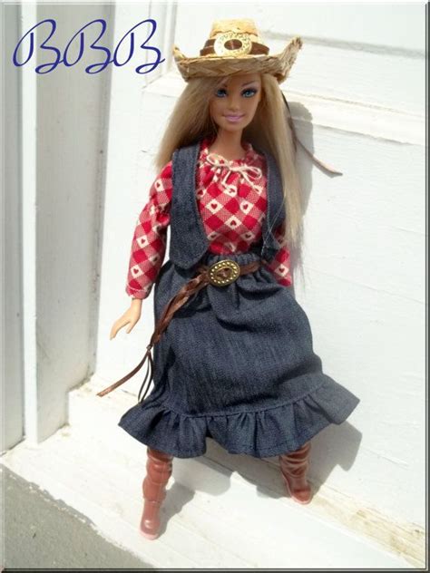 Barbie Outfit Cowgirl Barbie Country Western Doll Clothes Etsy