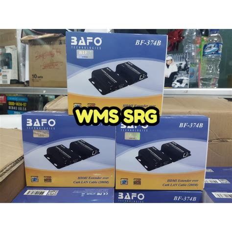 Jual HDMI Extender Bafo Over Cat6 BF 374B 200m Original Shopee