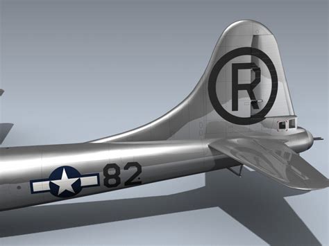 B Superfortress Enola Gay D Model By Mesh Factory