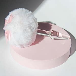 Kawaii Bunny Tail Butt Plug Cute Glass Anal Plug Toy For Women Ddlg Coquette Gift Sexy Bunny
