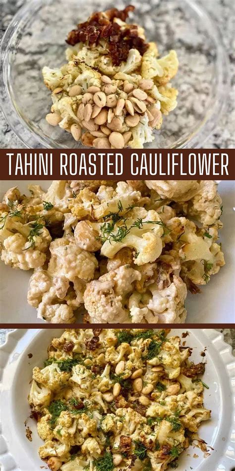 Tahini Roasted Cauliflower Recipe In 2021 Roasted Cauliflower