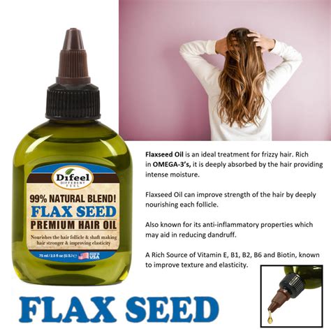 Difeel Premium Natural Hair Oil Flax Seed Hair Oil 25 Oz — Cosmetic Solutions All Your