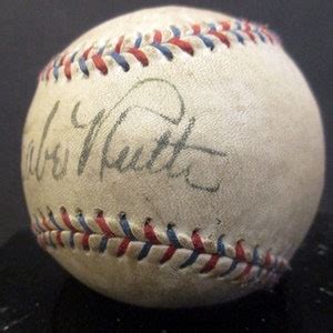 Babe Ruth Replica S Autographed Home Run Special Baseball Etsy