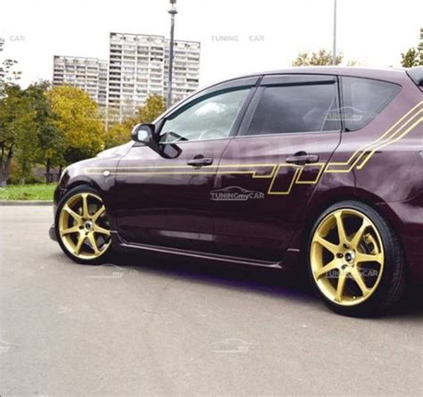 Купить Накладки на внешние пороги Mazda 3 BK 2003-2009 (sedan/hb) в ...