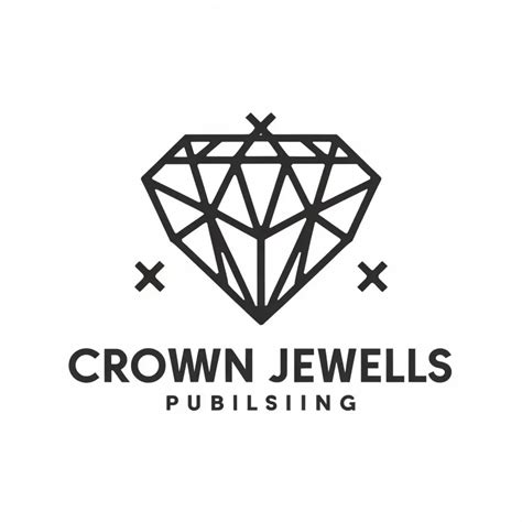 LOGO Design For Crown Jewels Publishing Elegant Diamond Emblem with