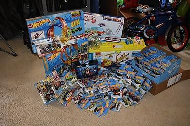 Amazon Hot Wheels Toy Car Track Set Spin Storm Intersections For Crashing Motorized