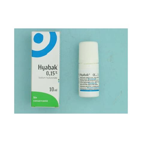 HYABAK 0 15 SOLUCION HIDRATANTE LENTES DE CONTACTO 10 ML Openfarma