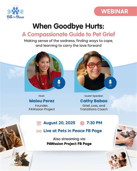 Pets - Grieving a beloved pet? 💙 You’re not alone. Join us for “When