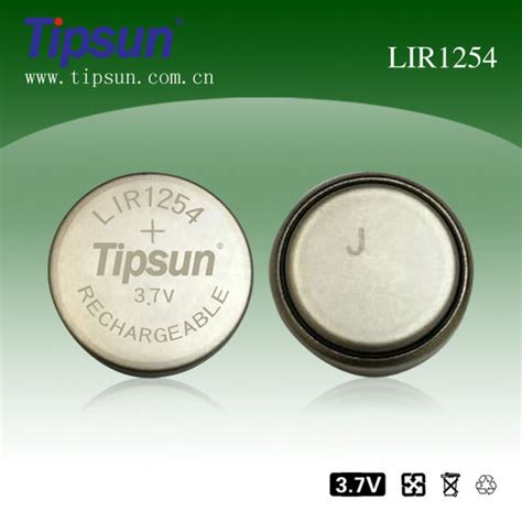 V Tipsun Lir Li Ion Rechargeable Coin Battery Mah For Portable