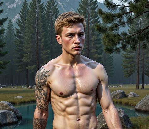 Handsome Male Nude Gay Interest AI Photo Art Collectible 5x7 2 25 5 Etsy