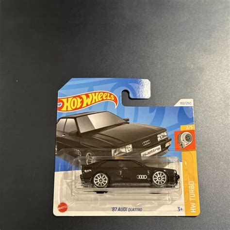 Hot Wheels Audi Quattro Black Hw Turbo New Case Picclick Uk