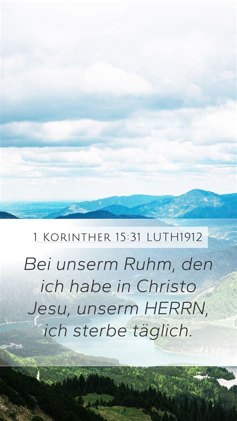 1 Korinther 15 31 LUTH1912 Mobile Phone Wallpaper Bei Unserm Ruhm