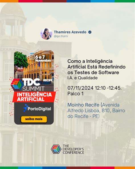 Nos Vemos Em Breve - Nos vemos em breve, no @thedevconf !! | Thamires A.