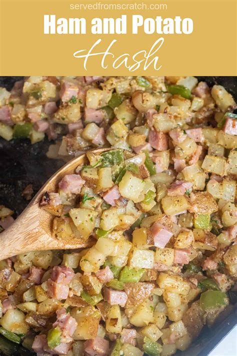 Ham And Potato Hash Served From Scratch