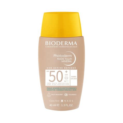 Bioderma Photoderm Nude Touch Mineral Golden SPF Αντηλιακό Προσώπου