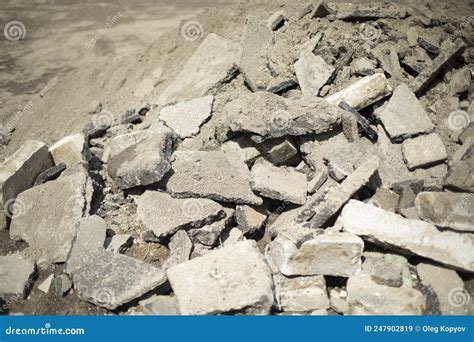 Construction Waste Broken Stone Stock Image Image Of Gypsum Large
