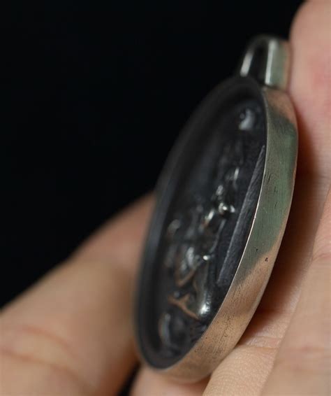 Naked Nude Woman Ghost From Painting Pendant Solid Sterling Etsy