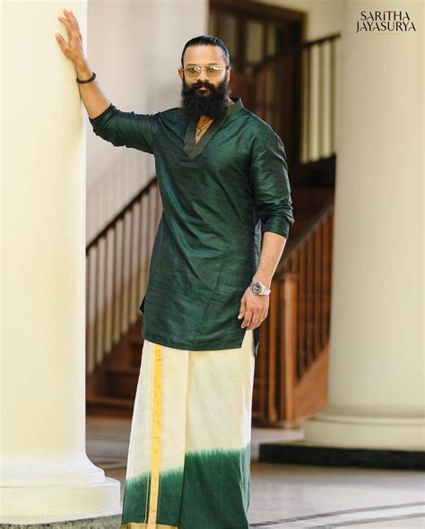 celebrity inspired onam outfits  men
