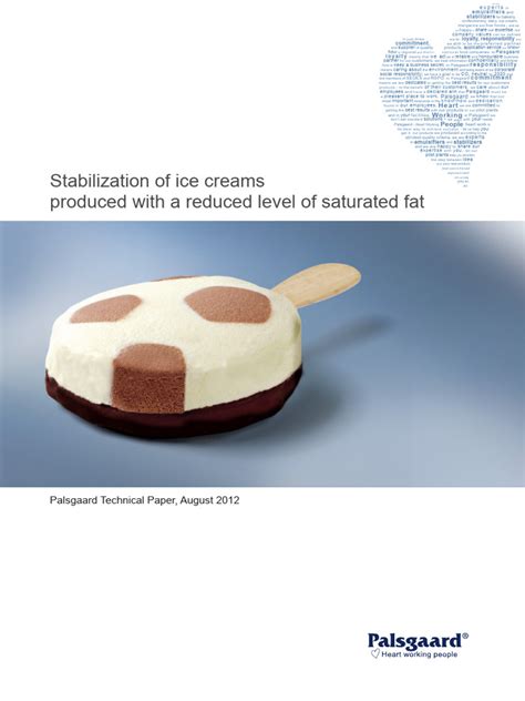 Stabilization of Ice Cream Produced With Reduced Level of Saturated Fat ...