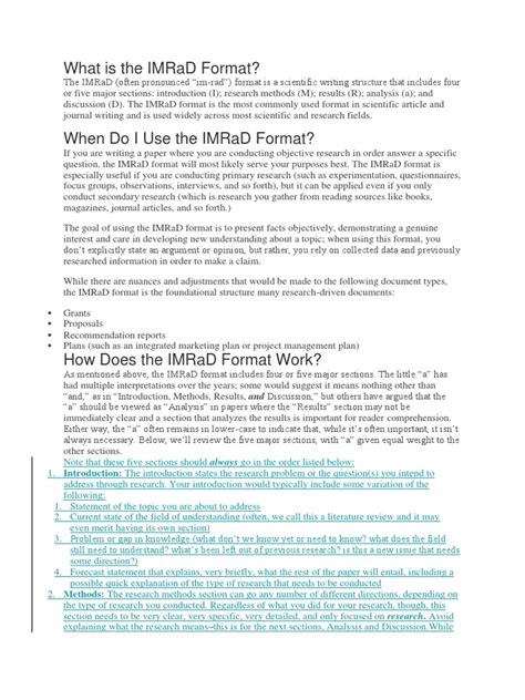 penjelasan imrad structure  focus group data