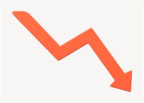 red downward arrow  rendered  photo rawpixel