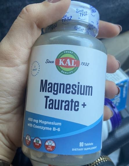 Таурат магния +, Magnesium Taurate+, KAL, 400 мг - купить по лучшим ...
