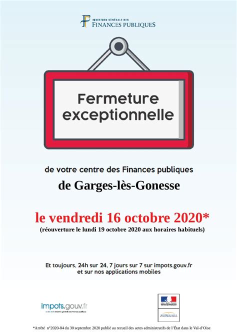 Affiche Centrale Fermeture Cfip Garges Montsoult