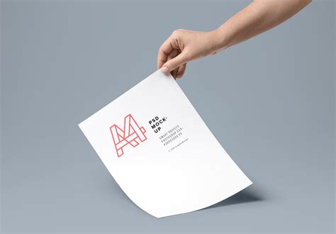 A4 Paper In Hand Mockup Free Psd Flash Sales Dakora Co