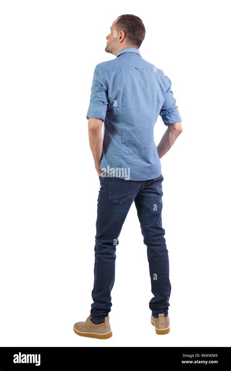 view   stylish man rear view people collection backside view