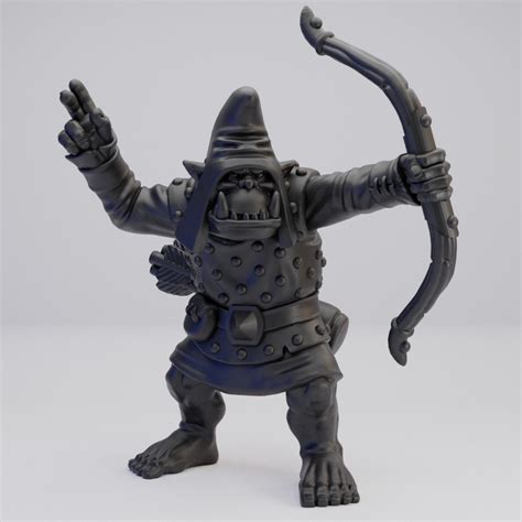 Hot Goblin オークアーチャーA ミニチュア ホットゴブリン 弓兵 フィギュア
