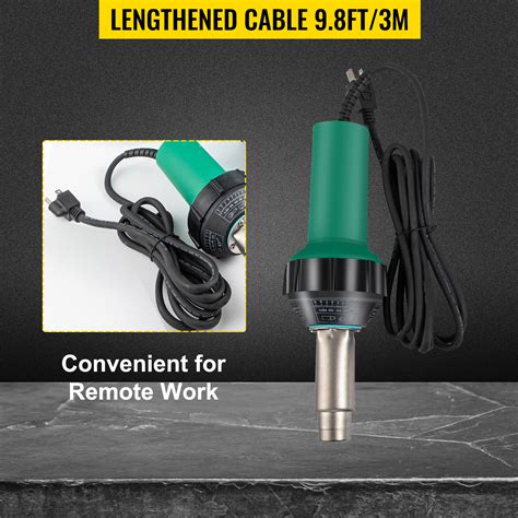 Vevor Roofing Welder Pcs Pvc Welding Gun W Hot Air Plastic Welder V Pvc Heat Gun